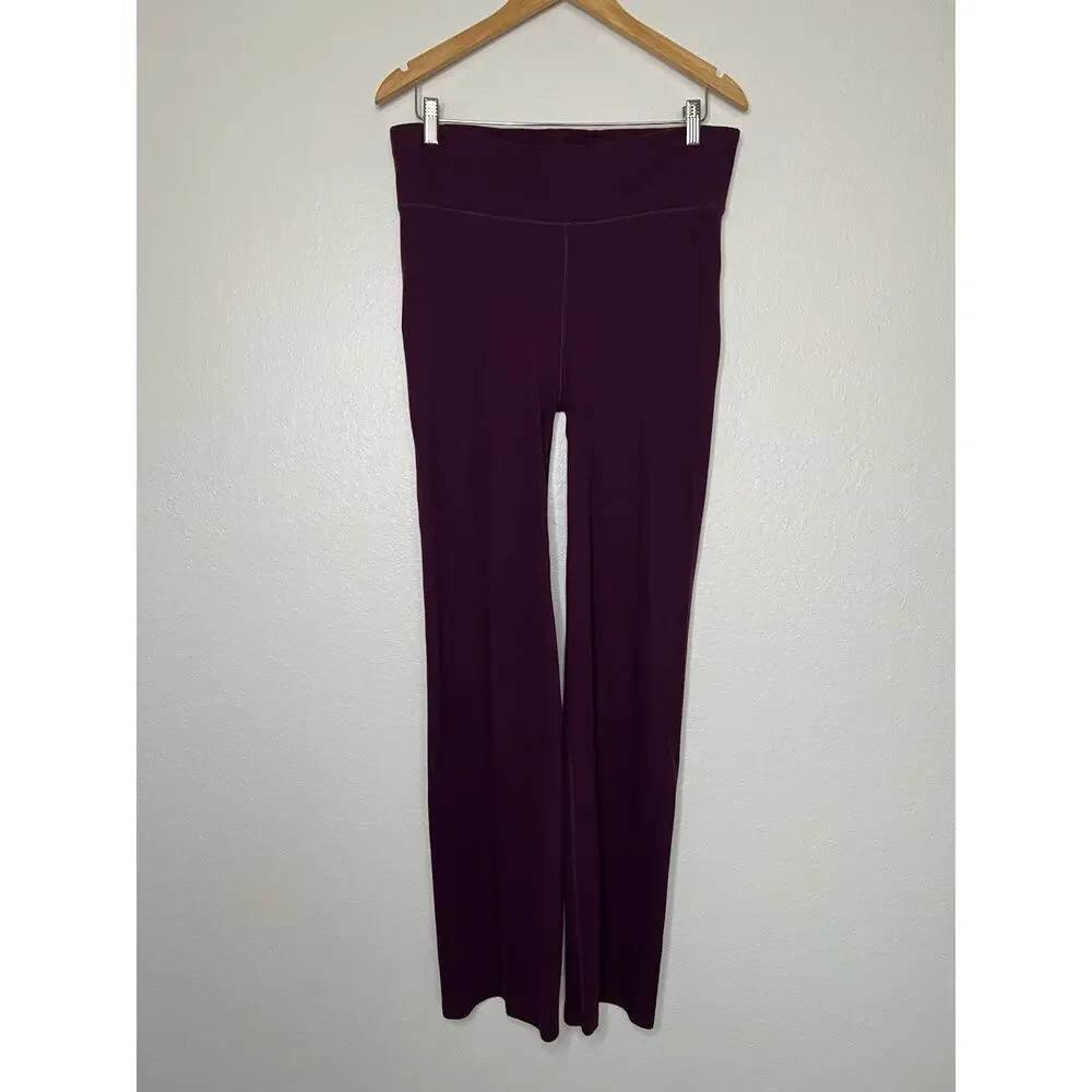 Pact Women's Wide Leg Jumpsuit Pants in Deep Plum - Picture 1 of 4